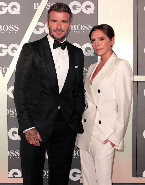 David Beckham, Victoria Beckham - Soirée "GQ Men of the Year" Awards à Londres. 