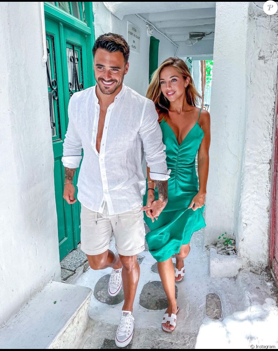 Benjamin Samat et Maddy Burciaga en amoureux à Mykonos, le 22 juin 2021