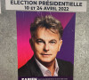 Fabien Roussel - Illustrations des affiches des candidats à l'élection présidentielle 2022 à Paris le 1er avril 2022