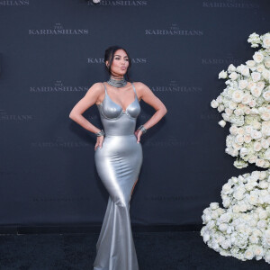 Kim Kardashian à la première de la série HULU "The Kardashians" à Los Angeles, le 7 avril 2022. 