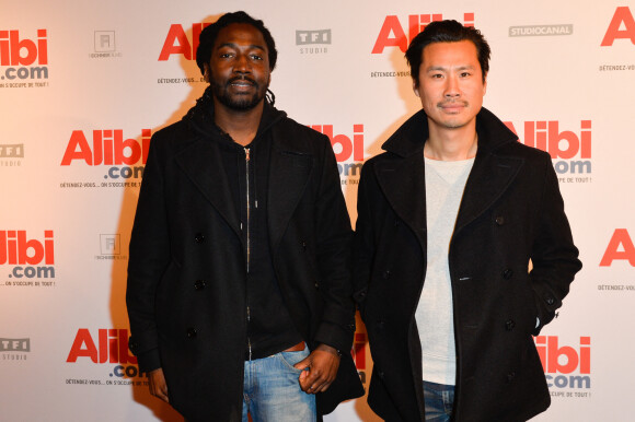 Noom Diawara et Frédéric Chau - Avant-première du film "Alibi.com" au cinéma Gaumont Opéra à Paris, le 31 janvier 2017. © Coadic Guirec/Bestimage