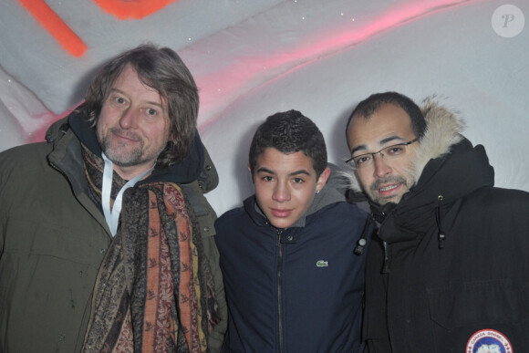 Gabriel Laferriere, Samy Seghir et Djamel Bensalah lors du festival de l'Alpe d'Huez le 21 janvier 2010