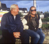 Marine Le Pen avec son père Jean-Marie en 1987 à la Trinité-sur-Mer