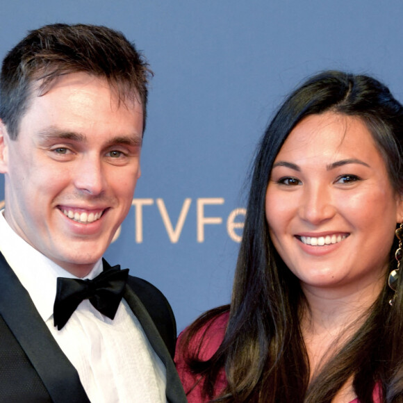 Louis et Marie Ducruet lors du photocall de la cérémonie des Nymphes d'Or du 60ème festival de télévision de Monte Carlo au Grimaldi Forum à Monaco le 22 juin 2021.Cette année, beaucoup de lauréats seront présents en hologramme à cause des restrictions sanitaires © Bruno Bebert / Bestimage