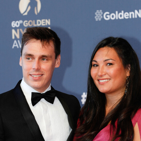 Louis Ducruet et sa femme Marie - Photocall de la cérémonie des Nymphes d'Or du 60ème festival de télévision de Monte Carlo au Grimaldi Forum à Monaco. Le 22 juin 2021. Cette année, beaucoup de lauréats seront présents en hologramme à cause des restrictions sanitaires © Claudia Albuquerque / Bestimage