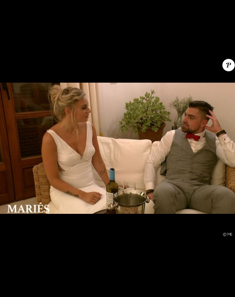 Alicia et Bruno dans "Mariés au premier regard 2022", le 18 avril, sur M6