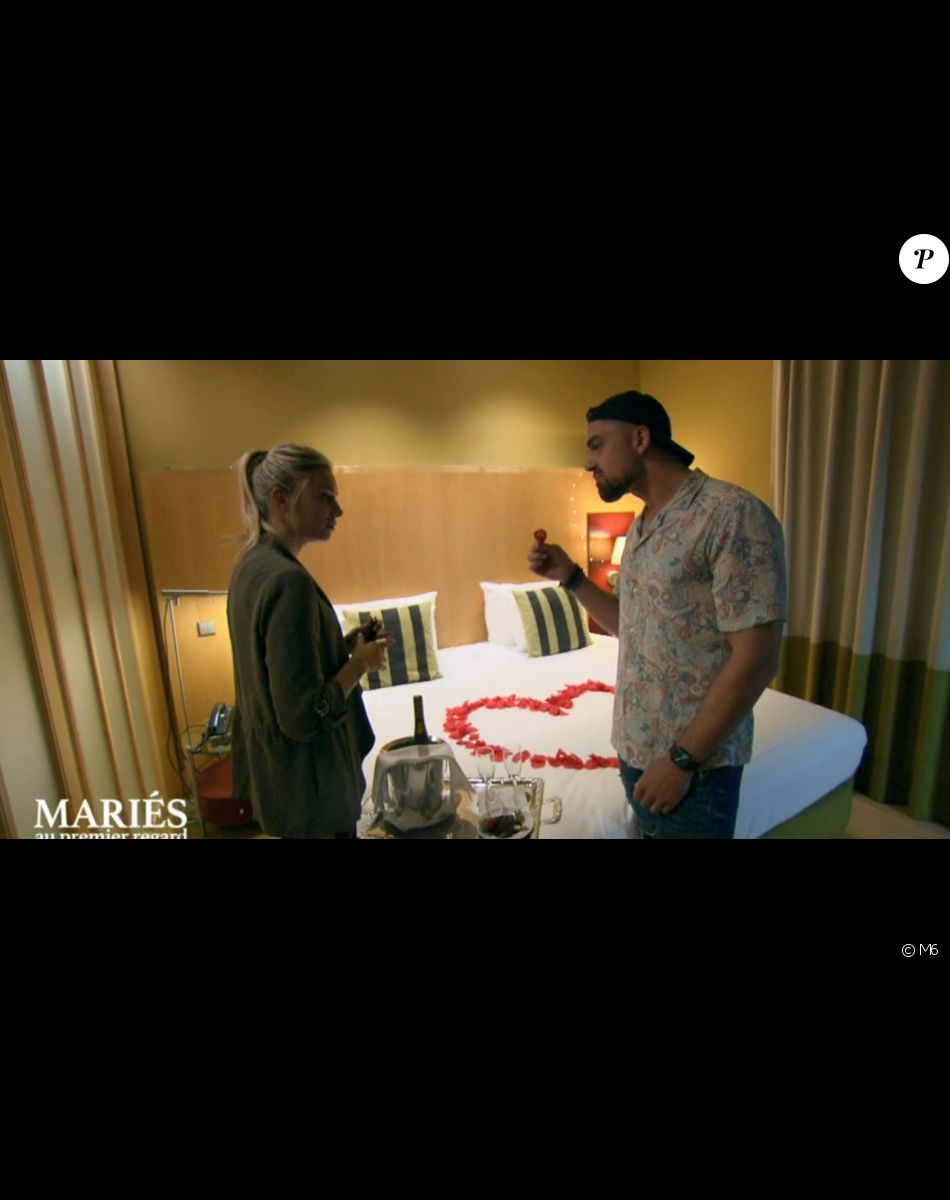 Alicia et Bruno dans "Mariés au premier regard 2022", le 18 avril, sur M6