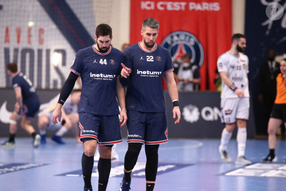 Nikola Karabatic (Paris Saint-Germain)Luka Karabatic (Paris Saint-Germain) - Handball "PSG HB - HBC Nantes (34-28)" au stade Pierre le Coubertin, le 13 mars 2022.