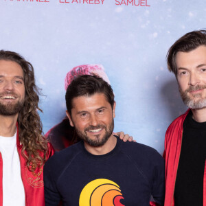 Exclusif - Cédric Le Gallo, Christophe Beaugrand et Maxime Govare - Avant-première du film "La Revanche des Crevettes Pailletées" au Grand Rex à Paris, le 12 avril 2022. © Olivier Borde - Coadic Guirec / Bestimage