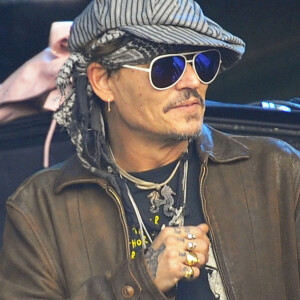 Johnny Depp au festival de Glastonbury le 24 juin 2017 