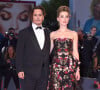 Johnny Depp (habillé en Ralph Lauren) et sa femme Amber Heard - Tapis rouge du film "A Danish Girl" lors du 72ème festival du film de Venise (la Mostra).