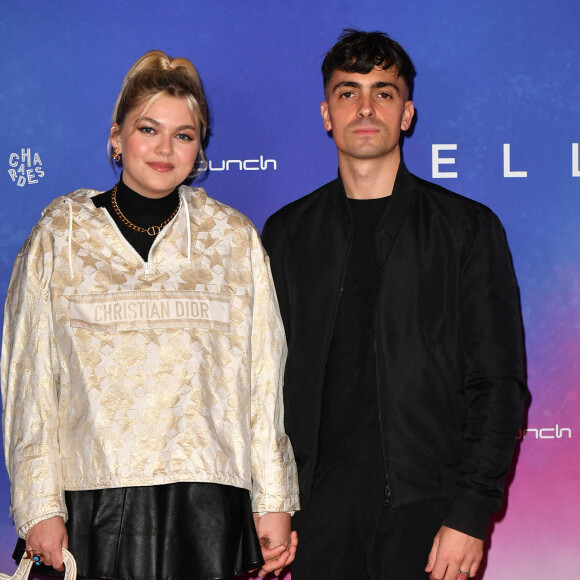 Louane et son compagnon Florian Rossi - Avant Première de " Belle " film animé japonais au Grand Rex à Paris . © Veeren / Bestimage 