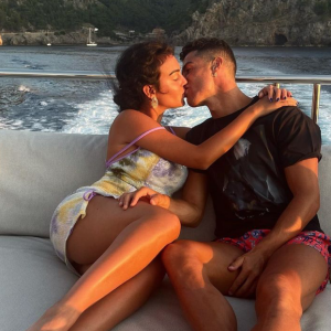 Cristiano Ronaldo et Georgina Rodriguez en vacances. Juillet 2021.