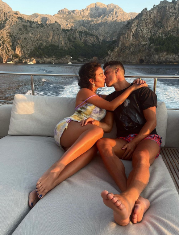 Cristiano Ronaldo et Georgina Rodriguez en vacances. Juillet 2021.