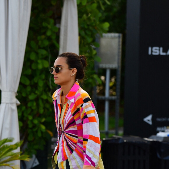 La famille Beckham (David, Victoria et leurs enfants Romeo, Cruz et Harper) est de retour après une fête sur leur yacht pour le 48ème anniversaire de Victoria avec famille et amis, notamment David Grutman, le gourour de la nuit à Miami. Miami, le 19 avril 2022. 