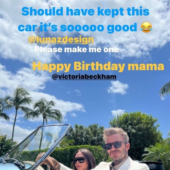 Victoria et David Beckham, Instagram