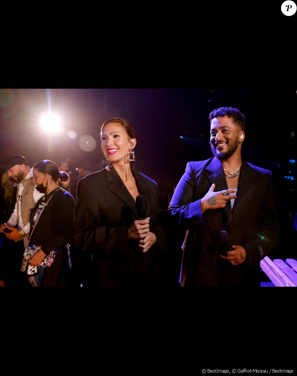 Exclusif - Vitaa et Slimane - Backstage - Enregistrement de l'émission "La Chanson secrète 9" à la Seine musicale à Paris, diffusée le 27 novembre sur TF1 © Gaffiot-Moreau / Bestimage