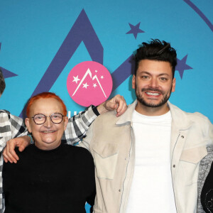 Thomas Gilou, Marianne Garcia, Kev Adams et Firmine Richard au photocall de la 5ème soirée de compétition de la 25ème édition du Festival international du film de comédie de l'Alpe d'Huez, France, le 21 janvier 20222. © Dominique Jacovides/Bestimage 