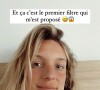 Clémentine Sarlat avec un filtre, sur Instagram, le 21 avril 2022