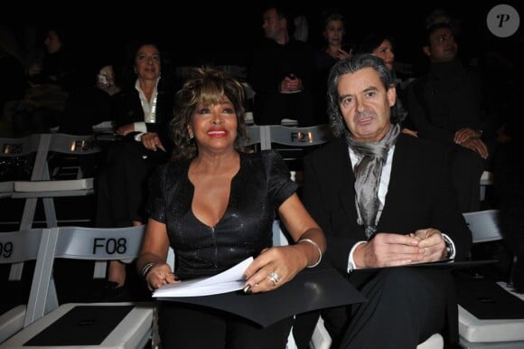 Tina Turner au défilé Giorgio Armani Privé, le 25 janvier 2010