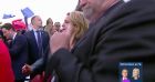 Extrait de la soirée électorale du second tour des présidentielles où l'on peut voir les ministres Barbara Pompili et Joël Giraud faire la danse de la joie après l'annonce des résultats pour Emmanuel Macron, président sortant : 58,2%