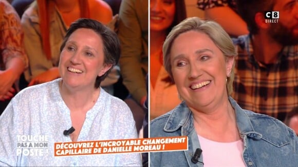 Danielle Moreau en blonde dans Touche pas à mon poste, le 26 avril 2022 sur C8