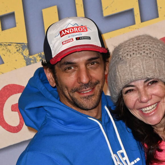Tomer Sisley et sa femme Sandra Sisley - Avant-première du film "Super-héros malgré lui" au cinéma Le Grand Rex à Paris le 31 janvier 2022. © Coadic Guirec/Bestimage