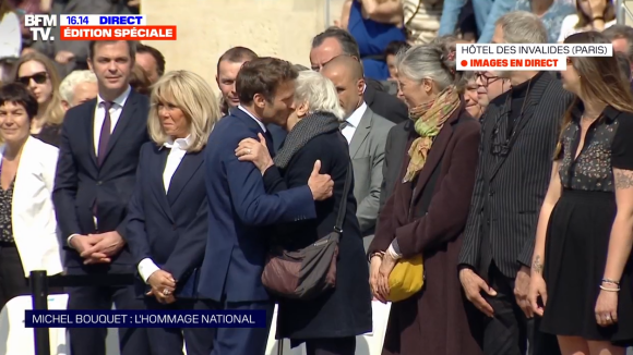 Hommage national à Michel Bouquet : sa veuve Juliette Carré digne et soutenue par Brigitte et Emmanuel Macron