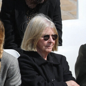 François Vincentelli, Kad Merad et Mathilda May - Cérémonie d'hommage national à l'Hôtel national des Invalides en hommage à Michel Bouquet décédé le 13 avril 2022. Paris le 27 avril 2022. © Domnique Jacovides / Bestimage