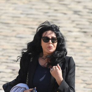 Yamina Benguigui - Cérémonie d'hommage national à l'Hôtel national des Invalides en hommage à Michel Bouquet décédé le 13 avril 2022. Paris le 27 avril 2022. © Dominique Jacovides / Bestimage 