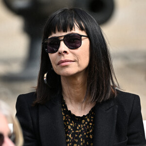 Mathilda May - Cérémonie d'hommage national à l'Hôtel national des Invalides en hommage à Michel Bouquet décédé le 13 avril 2022. Paris le 27 avril 2022. © David Nivière / Pool / Bestimage 