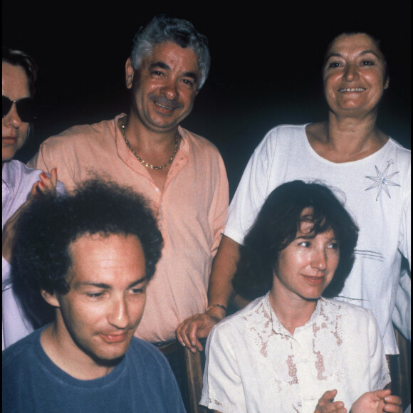 Nathalie Baye et Michel Berger lors d'une soirée en 1989