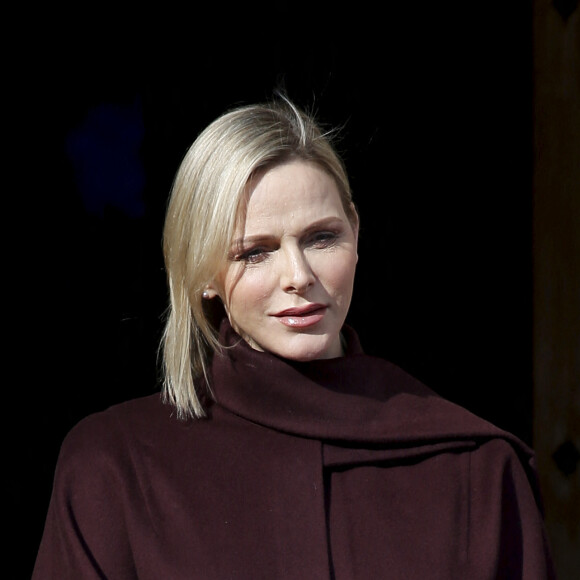 Exclusif - La princesse Charlene lors de l'ordination du nouvel archevêque de la principauté à Monaco, monseigneur Dominique-Marie David, en présence du prince Souverain Albert II de Monaco le 8 mars 2019. Monseigneur © Jean-François Ottonello / Nice-Matin / Bestimage 