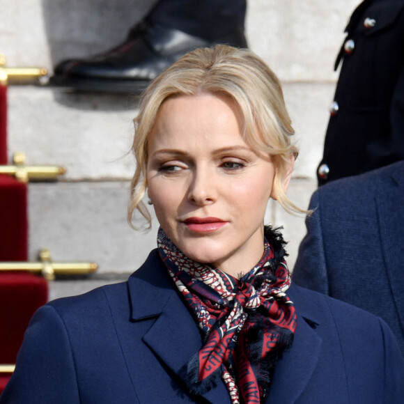 Le prince Albert II de Monaco et sa femme la princesse Charlene ont assisté à la traditionnelle messe durant la célébration de la Sainte Dévote, Sainte patronne de Monaco, à Monaco le 27 janvier 2020. c'est le dernier office religieux en Principauté pour Monseigneur Barsi. © Bruno Bebert/Bestimage