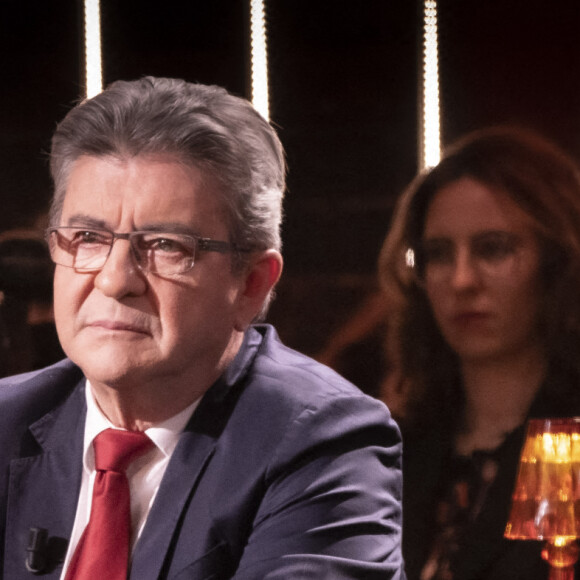 Exclusif - Jean-Luc Mélenchon - Enregistrement de l'émission "On Est En Direct (OEED)", présentée par L.Ruquier et L.Salamé, et diffusée en direct le 30 avril sur France 2 © Jack Tribeca / Bestimage 