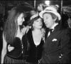 Archives - Jane Birkin, Serge Gainsbourg et Régine fêtent la nouvelle année.