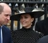 Kate Catherine Middleton, duchesse de Cambridge, le prince William, duc de Cambridge - Sorties du Service d'action de grâce en hommage au prince Philip, duc d'Edimbourg, à l'abbaye de Westminster à Londres. Le 29 mars 2022
