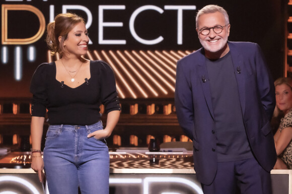 Exclusif - Léa Salamé, Laurent Ruquier - Sur le plateau de l'émission OEED (On Est En Direct) présentée par L.Salamé et L.Ruquier - Paris le 23/04/2022 - © Jack Tribeca / Bestimage