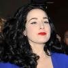 Dita Von Teese au défilé Elie Saab à Paris, le 27 janvier 2010