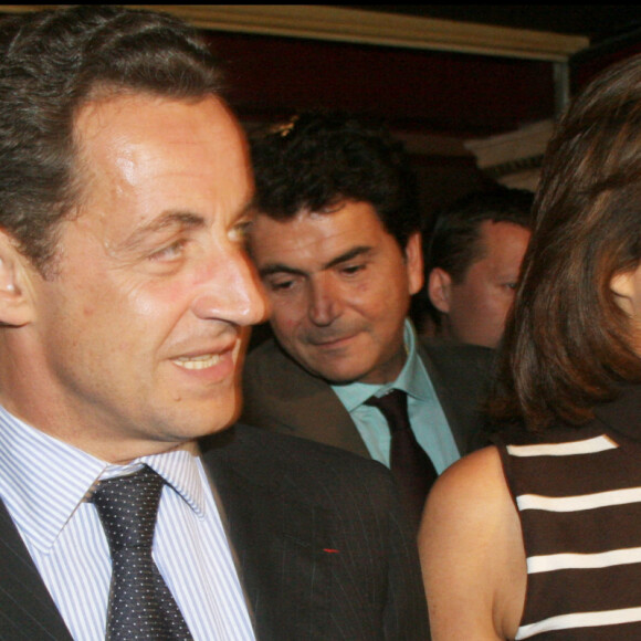Cécilia et Nicolas Sarkozy au musée Grévin à Paris en 2006