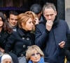 Léa Salamé et son compagnon Raphaël Glucksmann - Obsèques de Sébastien Demorand à la Coupole du crématorium du cimetière du Père-Lachaise à Paris, France.