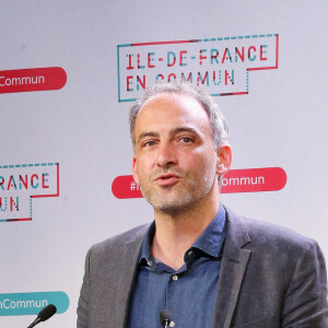 Raphaël Glucksmann - Grand meeting d'Audrey Pulvar pour les élections régionales au gymnase Japy à Paris le 16 juin 2021.