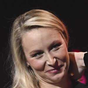 Marion Maréchal - Les candidats à l'élection présidentielle participent au "grand débat des valeurs" organisé par Valeurs actuelles et l'association Les Éveilleurs au parc des expositions à Paris le 22 mars 2022.