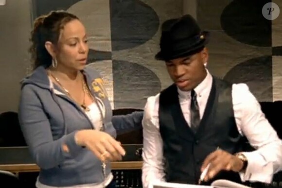 Mariah Carey et Ne-Yo dans le clip d'Angels Cry