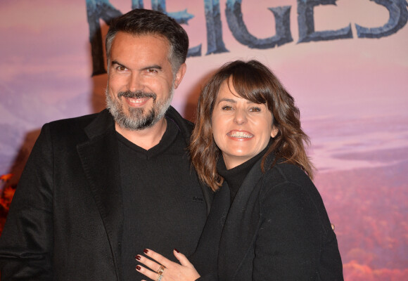 Maxime Chattam et sa femme Faustine Bollaert - Projection exceptionelle de "La Reine des Neiges 2 " au Grand Rex à Paris le 13 novembre 2019. © Veeren Ramsamy/Bestimage