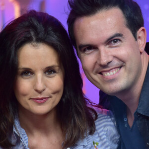 Faustine Bollaert et son mari Maxime Chattam - People au lancement du nouveau spectacle "Mickey et le magicien" au Parc Disneyland Paris. Le 2 juillet 2016 © Giancarlo Gorassini / Bestimage