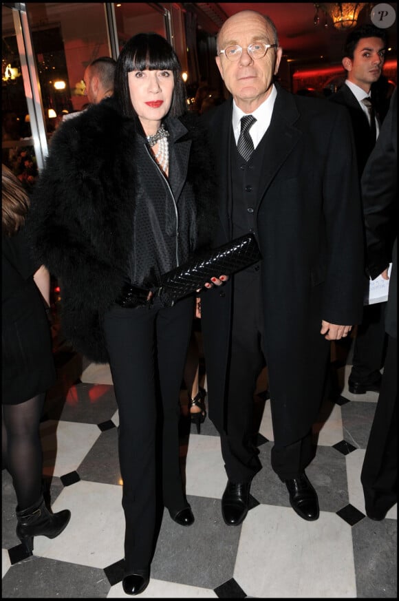 Chantal Thomass et son mari lors du Dîner de la mode au pavillon d'Armenonville le 28 janvier 2010
