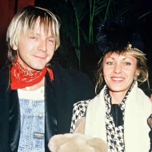 Renaud et sa première épouse Dominique au Zénith de Paris.