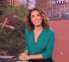 Illustration du 1er journal de 13h présenté par Marie-Sophie Lacarrau et diffusé sur TF1 en direct.