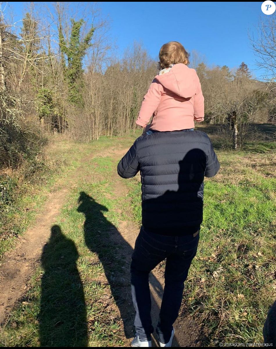 Martin Feragus de "Top Chef 2020" avec sa fille Louise, le 24 février 2020